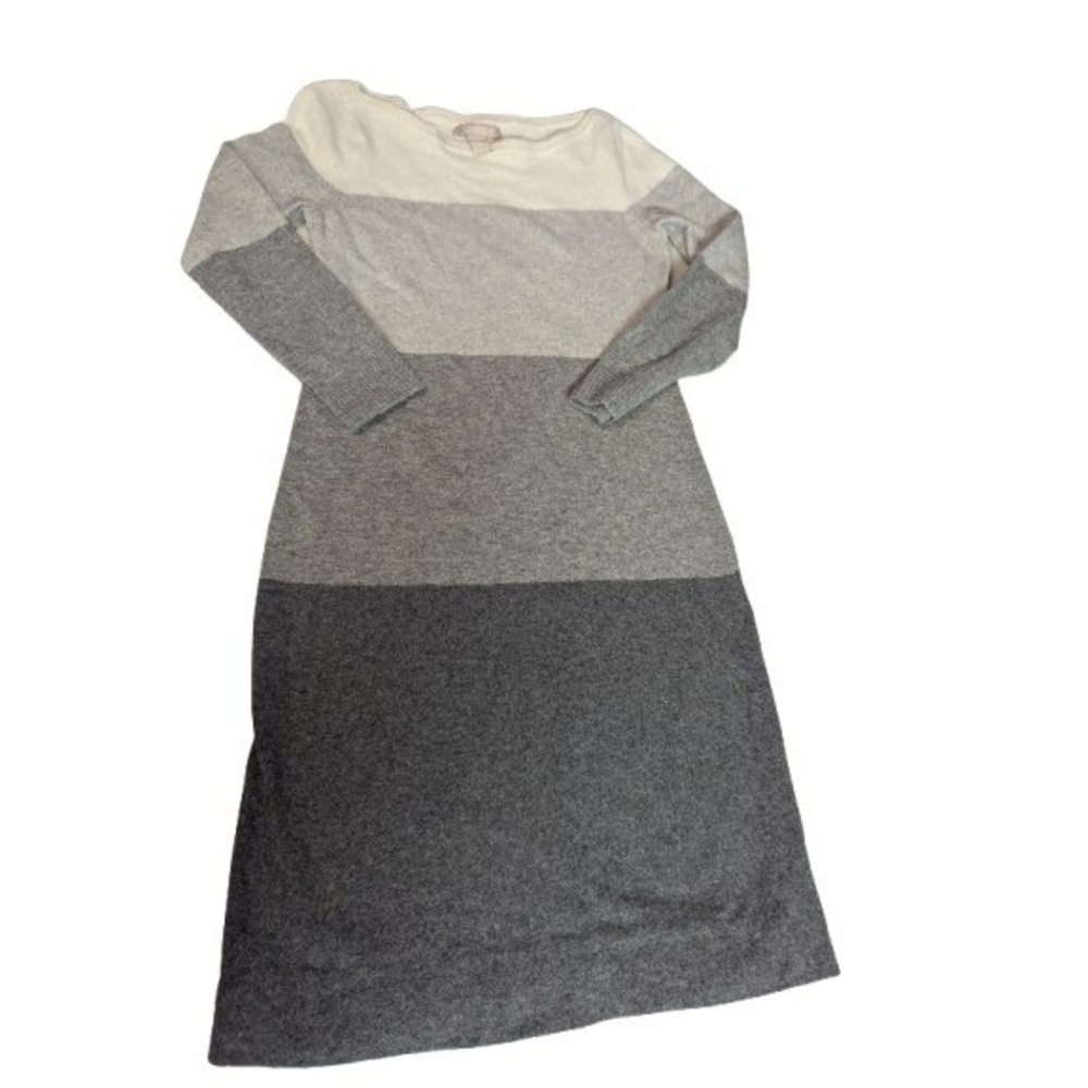 Banana Republic Italian Yarn Merino Wool Cashmere Colorblock Sweater Dress XS